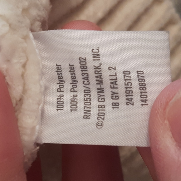 Gymboree Size M 7-8 Two Pocket White Sweater - Picture 4 of 9